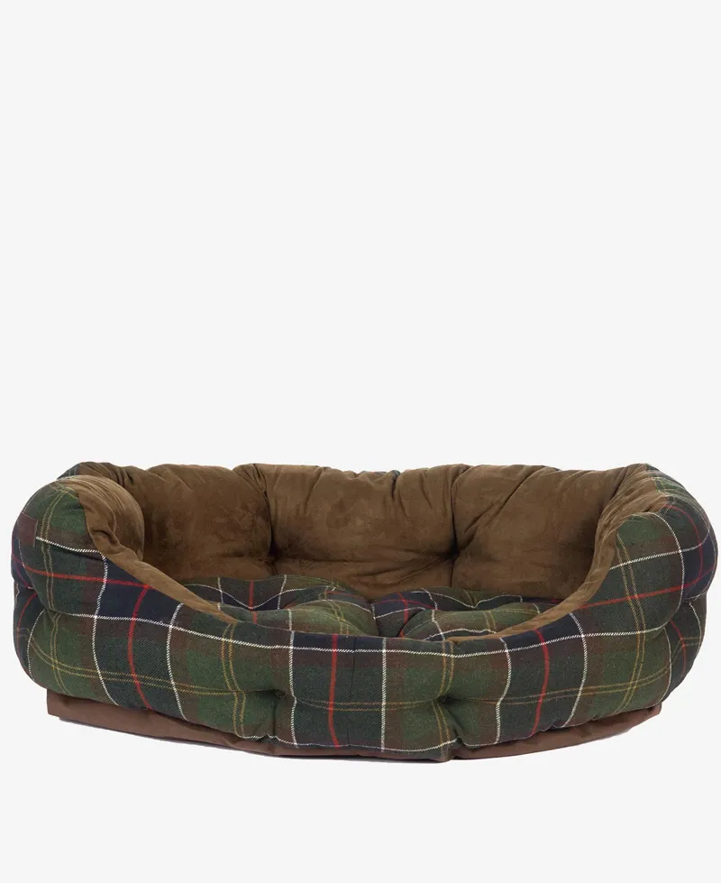 Barbour Luxury 35 Inch Dog Bed in Classic Tartan